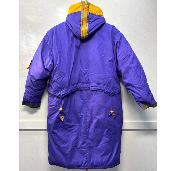 Vtg Fox Run Goose Down Purple Parka Coat Jacket Size Small - Picture 2 of 7